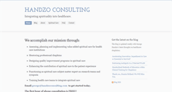 Desktop Screenshot of handzoconsulting.com